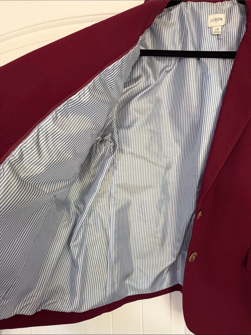 J. Crew Men's Wine-Red Blazer